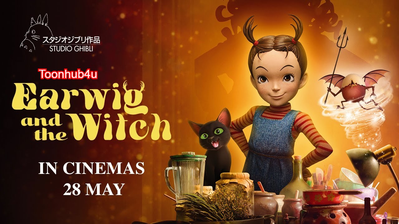 Earwig And The Witch (2021) Hindi Dubbed (5.1 DD) [Dual Audio] WEB-DL [Anime Movie]